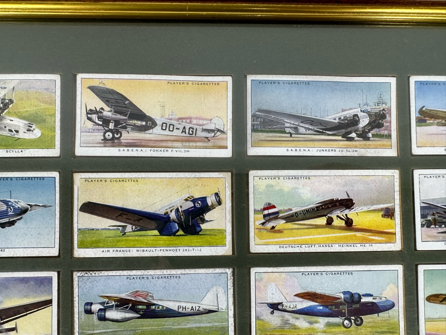 International Air Liners John Player and Sons Original Cigarette Cards - 25 Cards Mounted and Framed [Photo 5]
