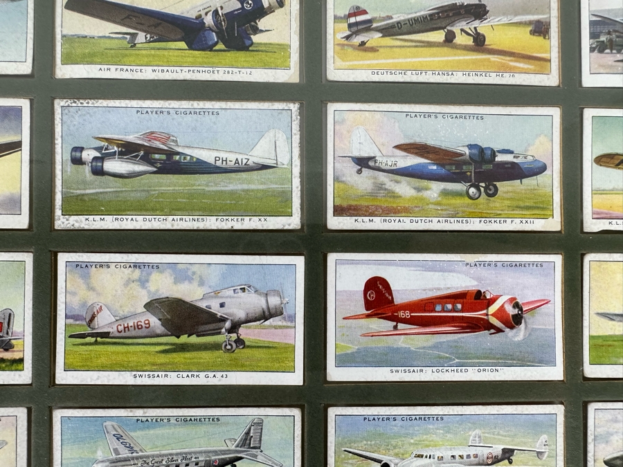 International Air Liners John Player and Sons Original Cigarette Cards - 25 Cards Mounted and Framed [Photo 8]