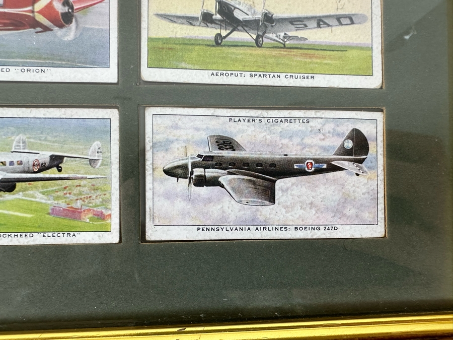 International Air Liners John Player and Sons Original Cigarette Cards - 25 Cards Mounted and Framed [Photo 12]