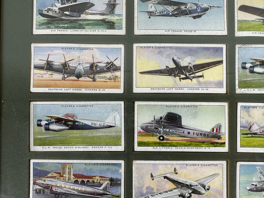 International Air Liners John Player and Sons Original Cigarette Cards - 25 Cards Mounted and Framed [Photo 9]