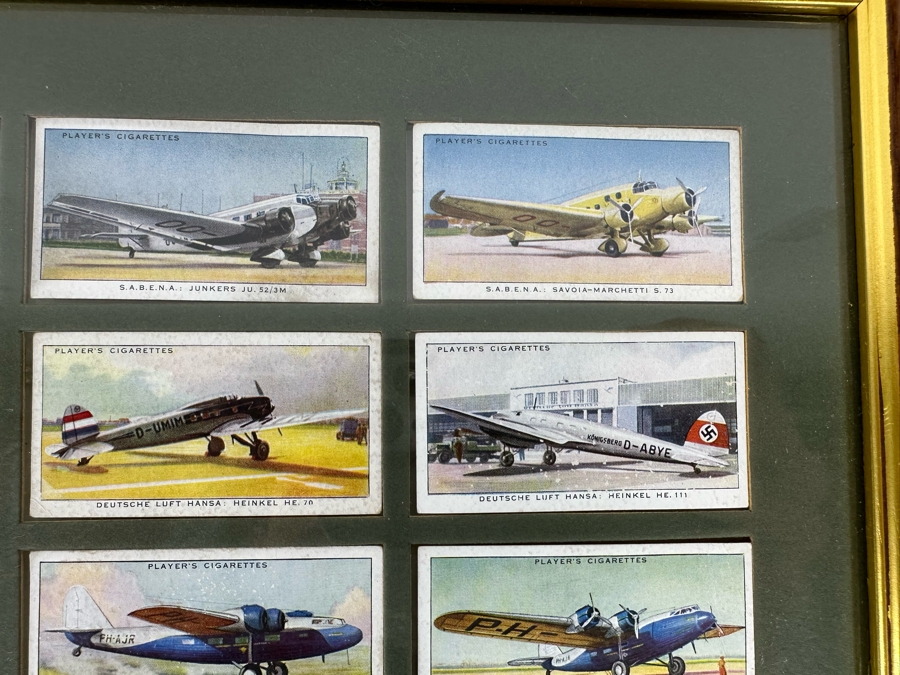 International Air Liners John Player and Sons Original Cigarette Cards - 25 Cards Mounted and Framed [Photo 6]