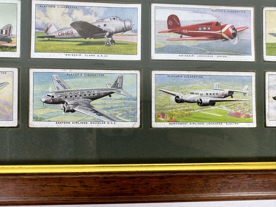 International Air Liners John Player and Sons Original Cigarette Cards - 25 Cards Mounted and Framed [Photo 11]