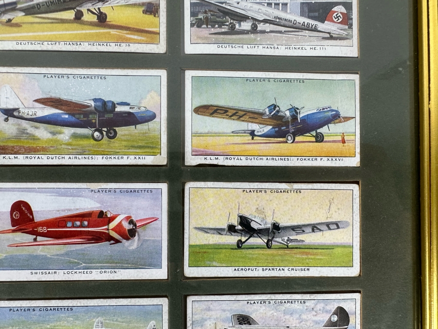International Air Liners John Player and Sons Original Cigarette Cards - 25 Cards Mounted and Framed [Photo 7]
