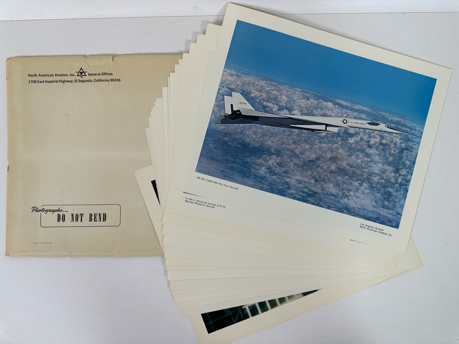 Lot of North American Aviation Photographic Prints Including Aircraft and Rocket Launches  [Photo 2]