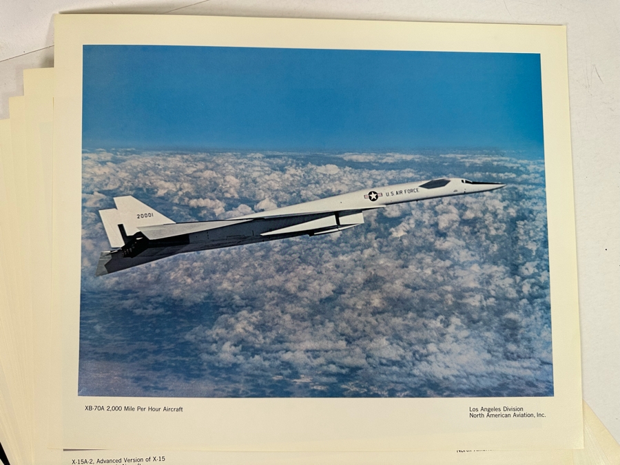 Lot of North American Aviation Photographic Prints Including Aircraft and Rocket Launches  [Photo 3]