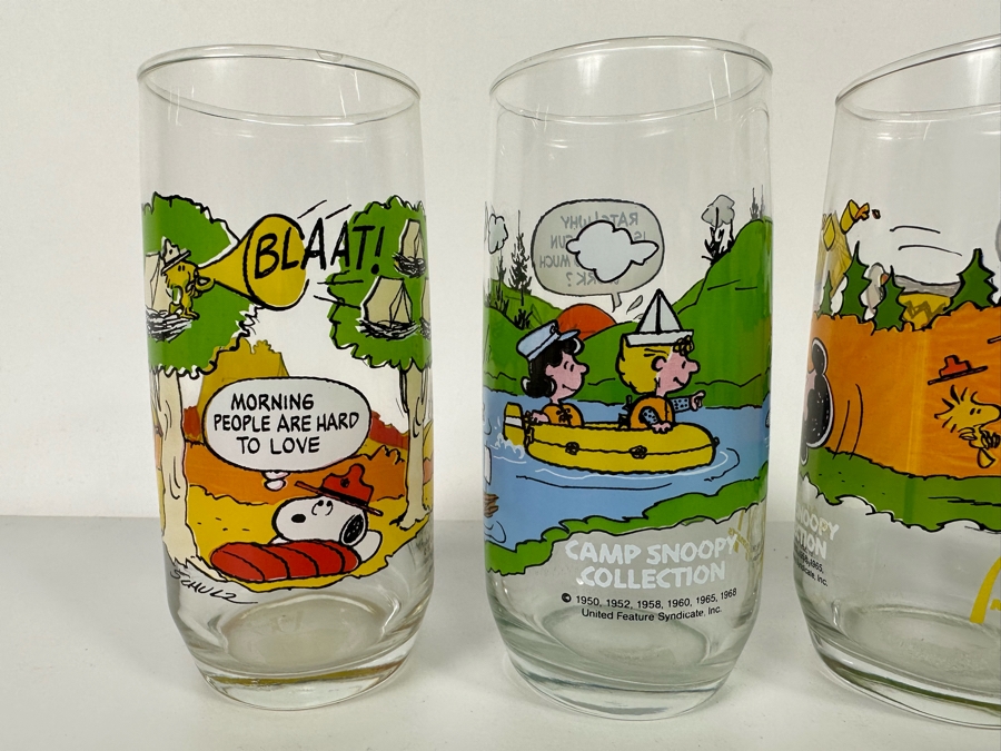 Lot of 4 McDonald's Camp Snoopy Collection Drinking Glasses [Photo 4]