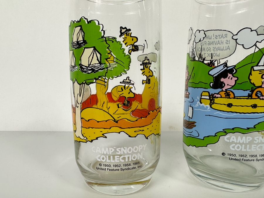 Lot of 4 McDonald's Camp Snoopy Collection Drinking Glasses [Photo 5]