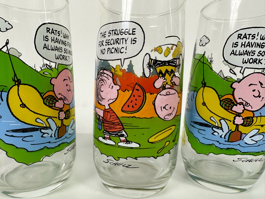 Lot of 4 McDonald's Camp Snoopy Collection Drinking Glasses [Photo 8]