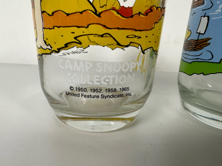 Lot of 4 McDonald's Camp Snoopy Collection Drinking Glasses [Photo 6]