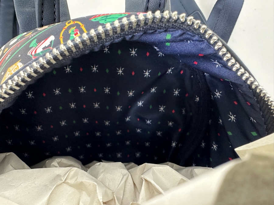 Disney Parks Loungefly Mickey Mouse and Disney Icons Christmas/Holiday Mini Backpack [Photo 10]