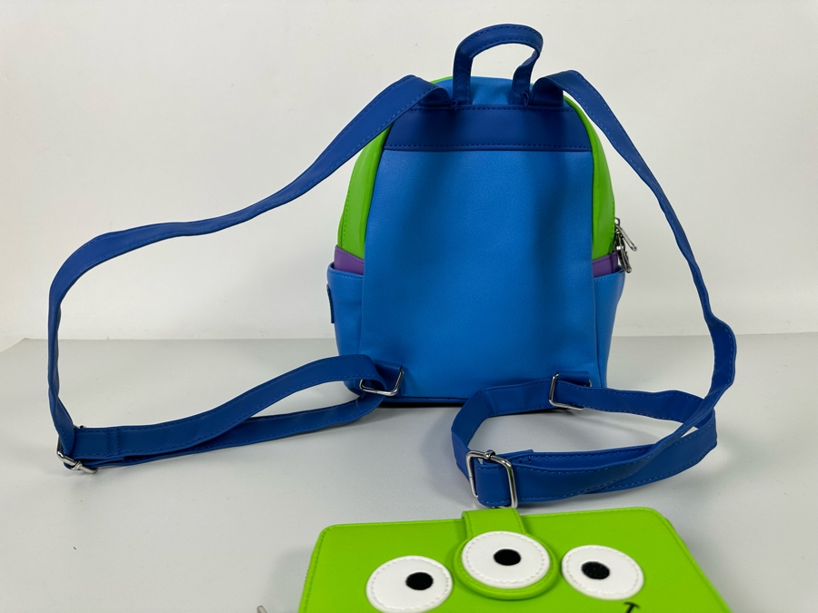  Disney Parks Loungefly Toy Story Alien Mini Backpack and Matching Wallet [Photo 10]