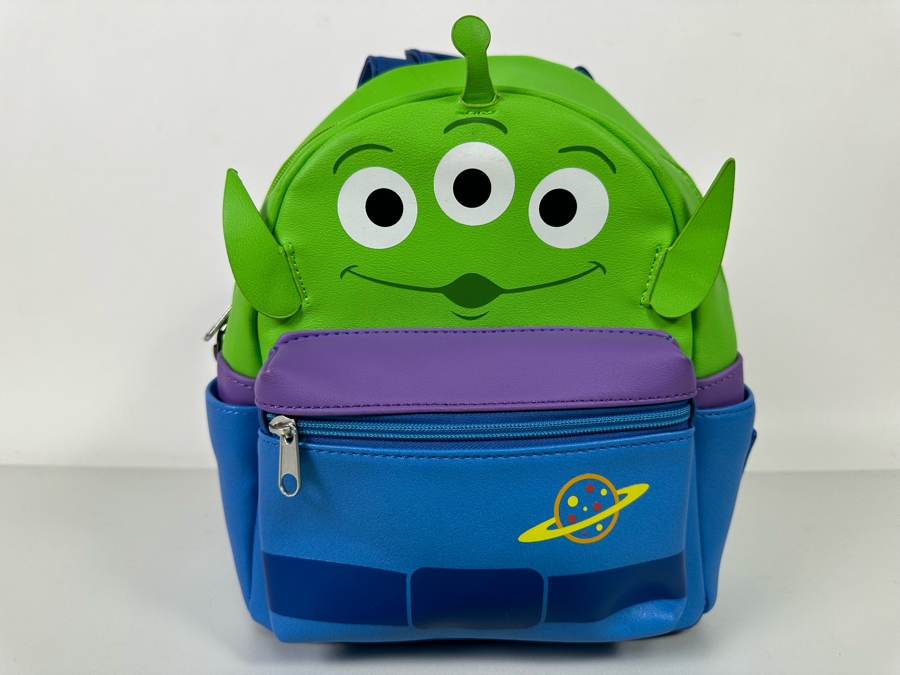   Disney Parks Loungefly Toy Story Alien Mini Backpack and Matching Wallet [Photo 4]
