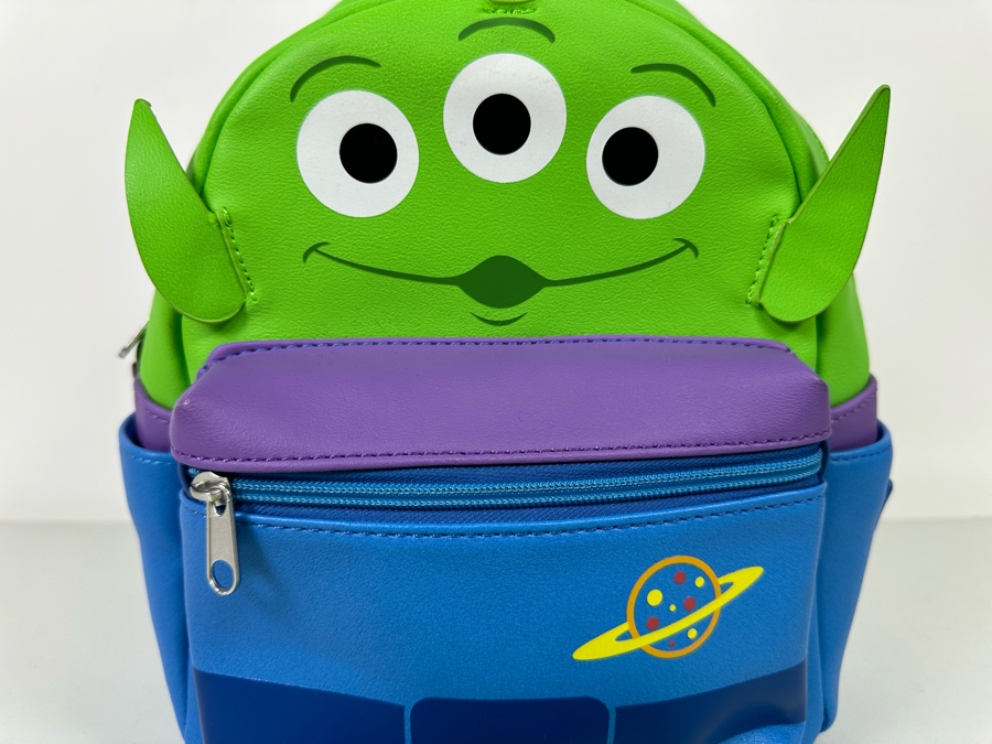   Disney Parks Loungefly Toy Story Alien Mini Backpack and Matching Wallet [Photo 3]