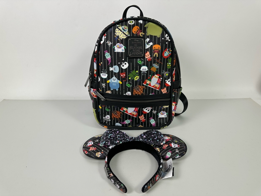 Disney Parks Loungefly Nightmare Before Christmas Mini Backpack and ...