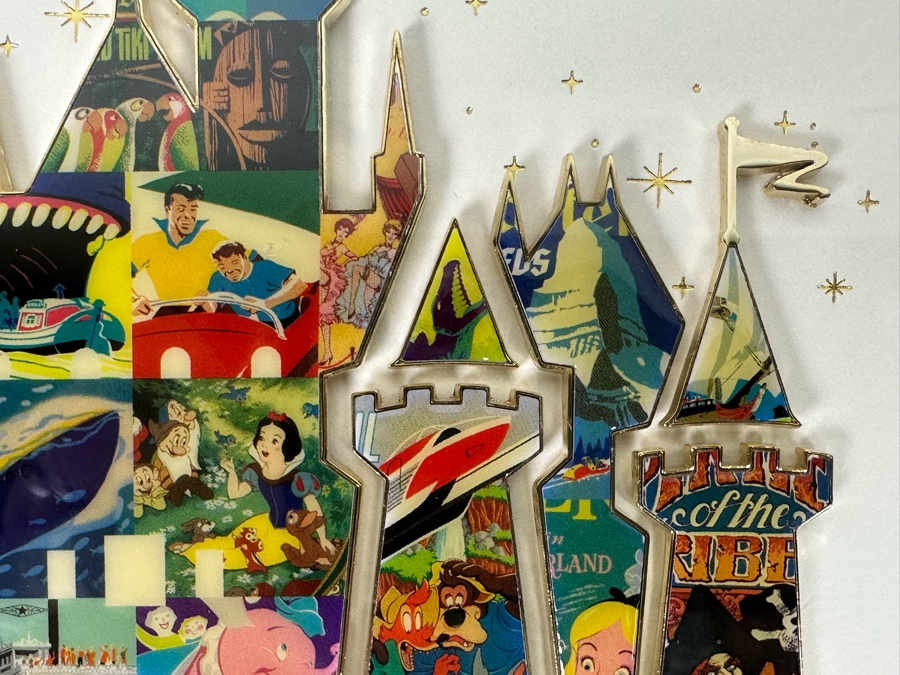 Disneyland Castle Puzzle Frame 'Let the Memories Begin' Created by Artist Tyler Dumas at Walt Disney World Resort - Limited Edition [Photo 7]