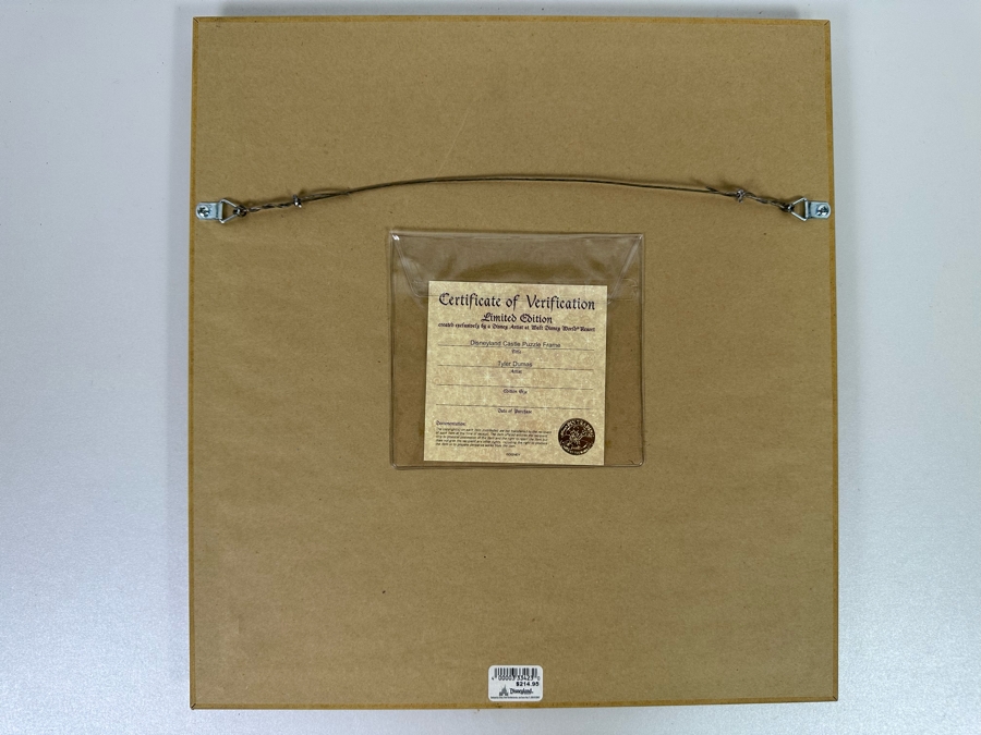 Disneyland Castle Puzzle Frame 'Let the Memories Begin' Created by Artist Tyler Dumas at Walt Disney World Resort - Limited Edition [Photo 9]