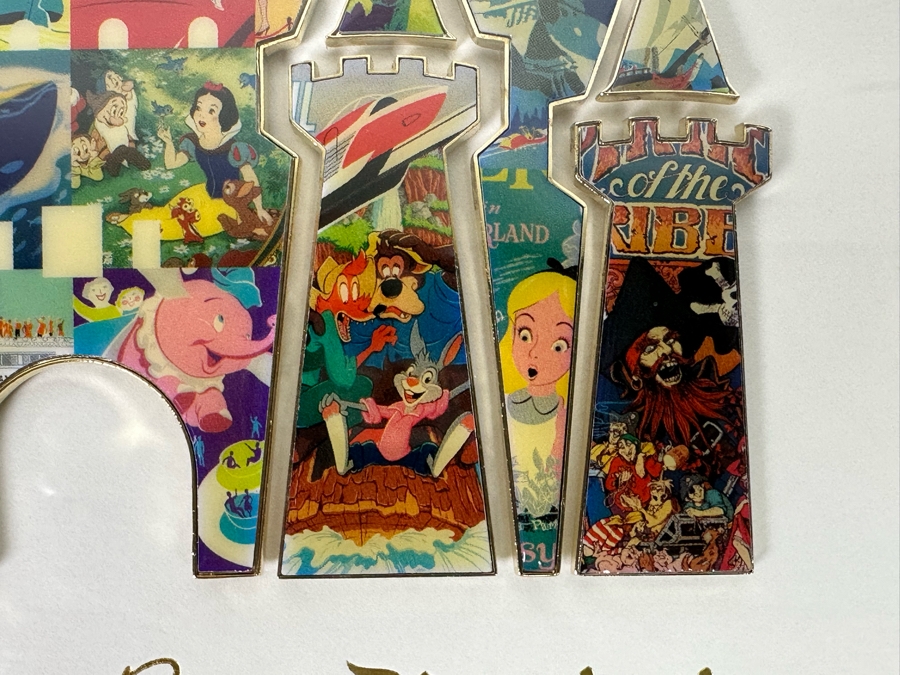 Disneyland Castle Puzzle Frame 'Let the Memories Begin' Created by Artist Tyler Dumas at Walt Disney World Resort - Limited Edition [Photo 8]