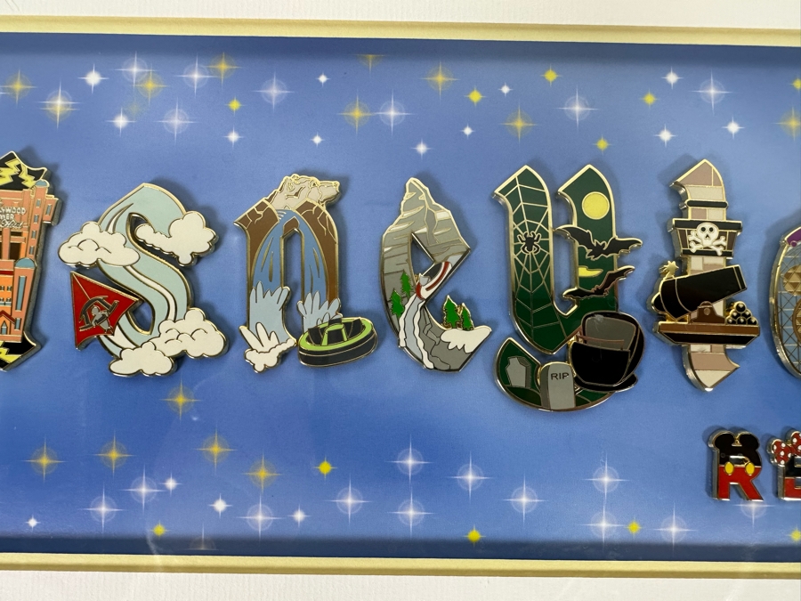 'Disneyland Resort' Framed Disneyland Gothic Icons Framed Pin Set  [Photo 7]