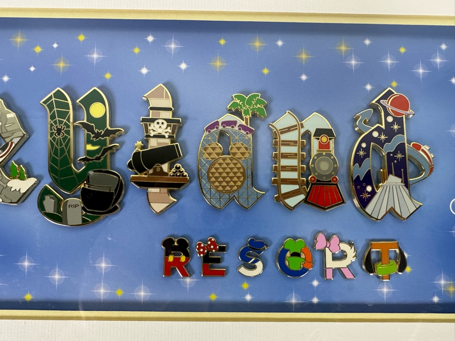 'Disneyland Resort' Framed Disneyland Gothic Icons Framed Pin Set  [Photo 8]