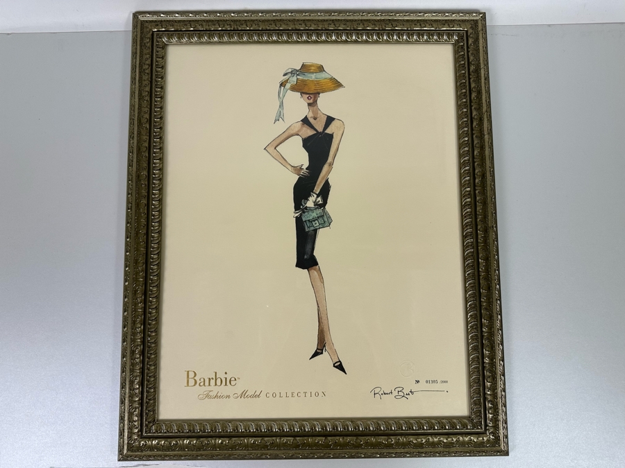 Barbie Fashion Model Collection Print By Artist Robert Best - Limited Edition 1305/2000 16W x 20H Frame: 19W x 23.5H [Photo 4]