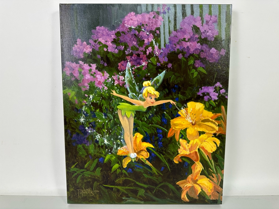 Disney Tinker Bell Print Signed by Artist Liné Tutwiler Limited Edition 17/150 16W x 20H [Photo 3]