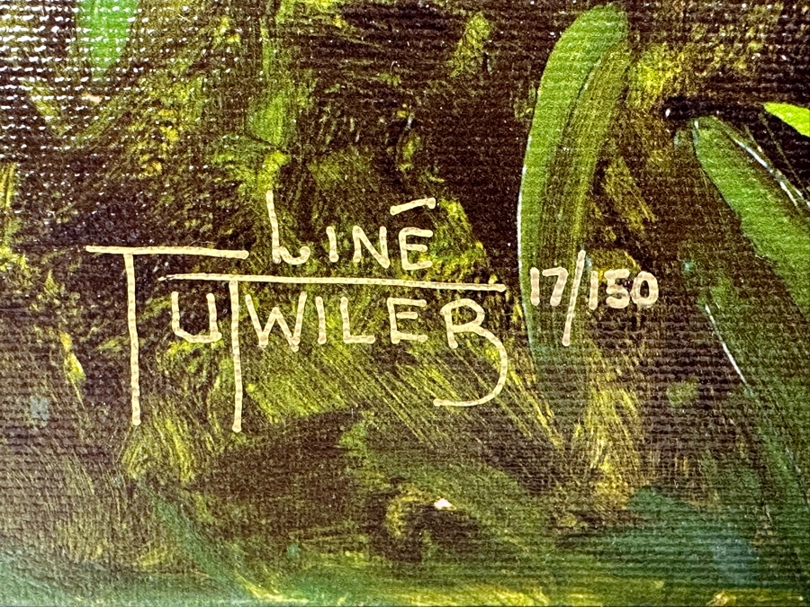 Disney Tinker Bell Print Signed by Artist Liné Tutwiler Limited Edition 17/150 16W x 20H [Photo 7]