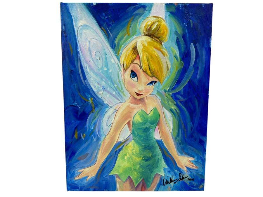 Disney Tinker Bell Giclee Print Signed by Artist William Silvers Limited Edition 15/195 12W x 16H [Photo 1]
