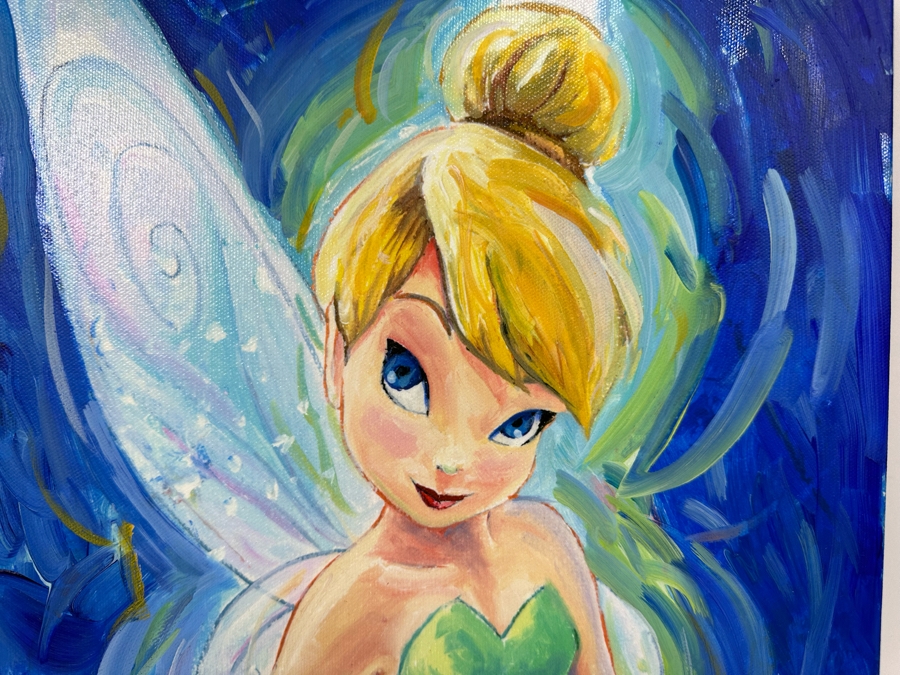 Disney Tinker Bell Giclee Print Signed by Artist William Silvers Limited Edition 15/195 12W x 16H [Photo 3]