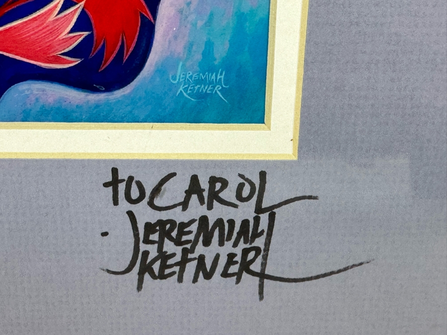 Disney Tinker Bell 'Glitter Garden' Print Signed by Artist Jeremiah Ketner 9W x 12H Frame: 16W x 20H [Photo 9]