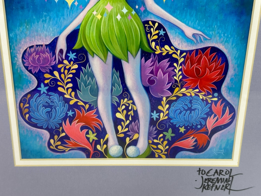 Disney Tinker Bell 'Glitter Garden' Print Signed by Artist Jeremiah Ketner 9W x 12H Frame: 16W x 20H [Photo 8]