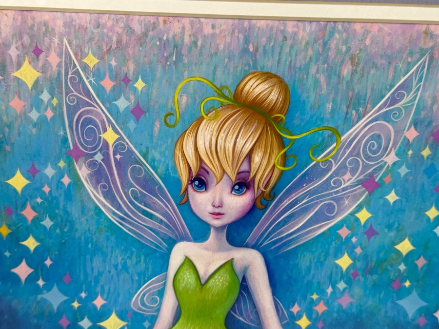 Disney Tinker Bell 'Glitter Garden' Print Signed by Artist Jeremiah Ketner 9W x 12H Frame: 16W x 20H [Photo 7]