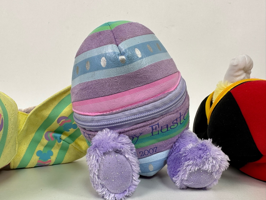Lot of Disney Vintage Happy Easter Plush Zip-Up Eggs Including Mickey, Minnie Mouse, Eeyore and More [Photo 14]