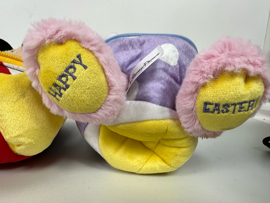 Lot of Disney Vintage Happy Easter Plush Zip-Up Eggs Including Mickey, Minnie Mouse, Eeyore and More [Photo 11]
