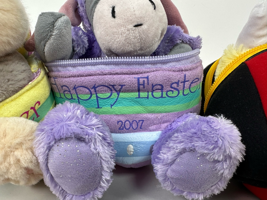 Lot of Disney Vintage Happy Easter Plush Zip-Up Eggs Including Mickey, Minnie Mouse, Eeyore and More [Photo 12]