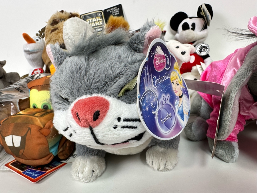 Lot of Disney Vintage Plush Toys Including Olaf, Mater, Mickey, Minions, Lucifer, Wicket W. Warrick and More [Photo 20]
