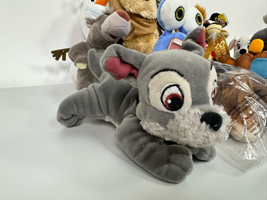 Lot of Disney Vintage Plush Toys Including Olaf, Mater, Mickey, Minions, Lucifer, Wicket W. Warrick and More [Photo 5]