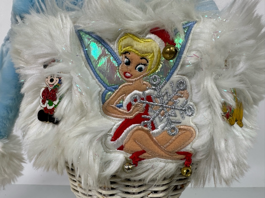  Disney Tinker Bell Santa Hat Blue/White [Photo 3]