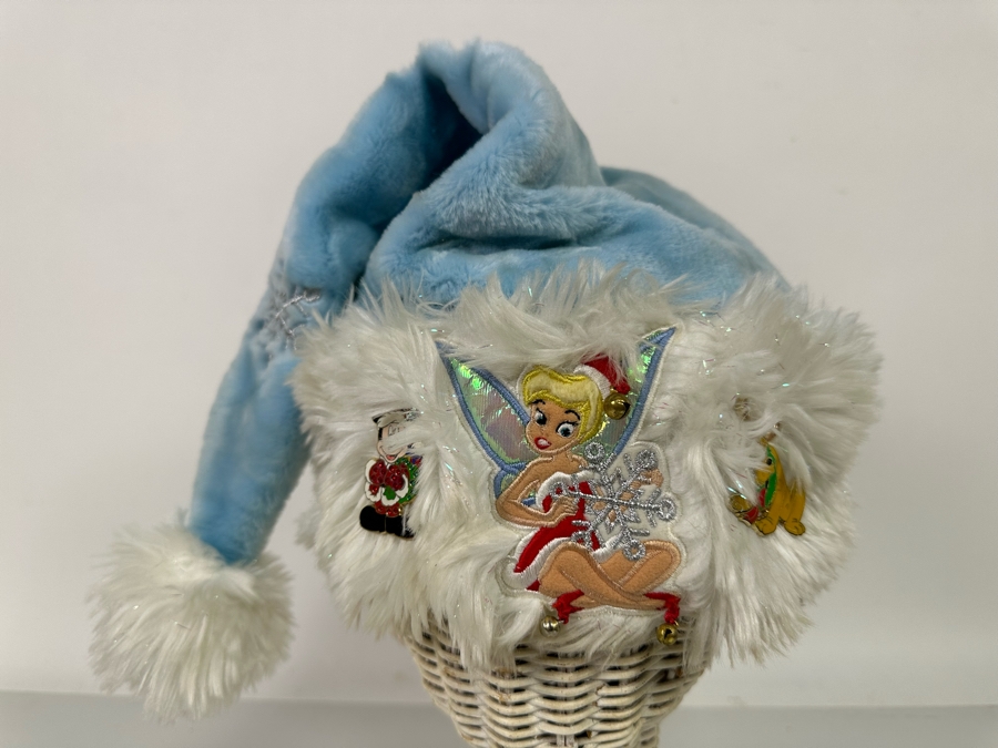  Disney Tinker Bell Santa Hat Blue/White [Photo 2]