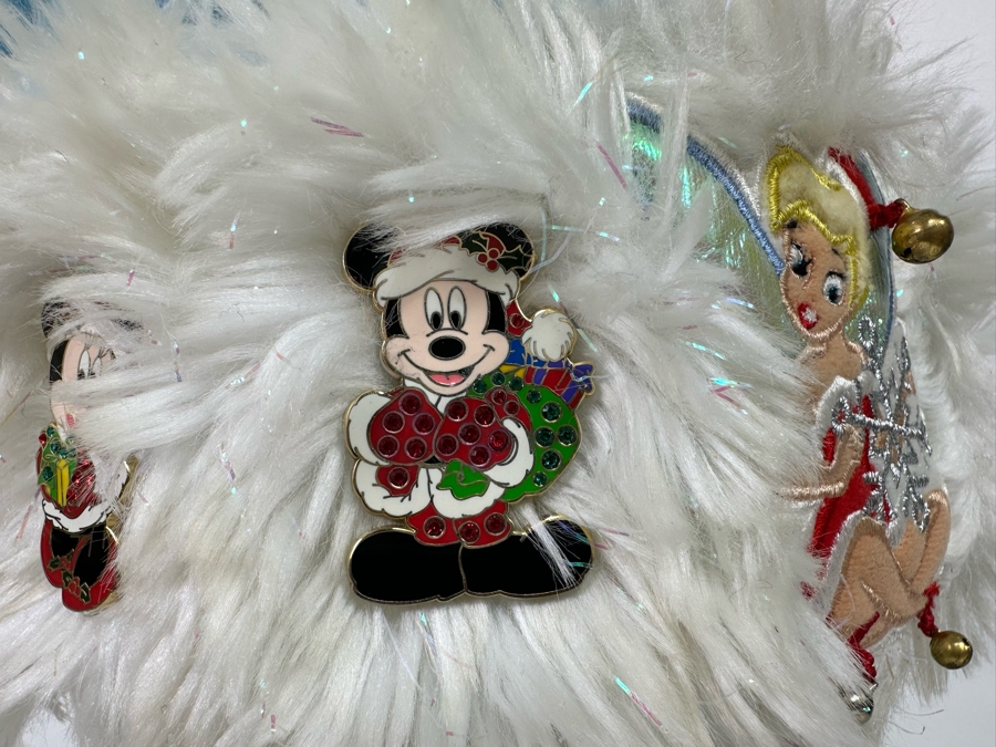  Disney Tinker Bell Santa Hat Blue/White [Photo 4]