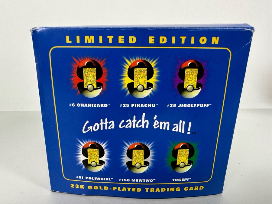 Pokémon Limited Edition 'Gotta Catch 'Em All' 23k Gold-Plated Trading Card [Photo 5]