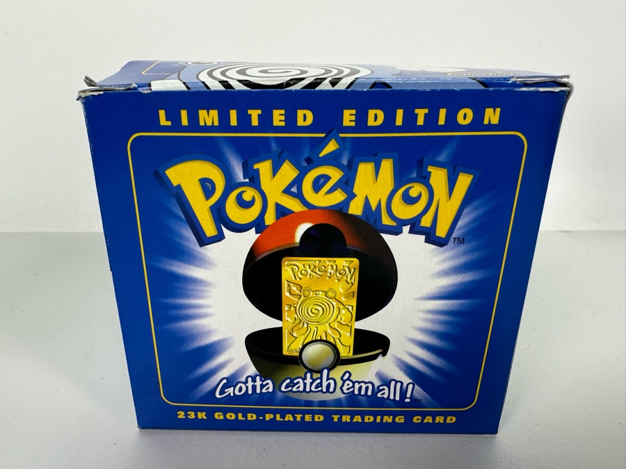 Pokémon Limited Edition 'Gotta Catch 'Em All' 23k Gold-Plated Trading Card [Photo 3]