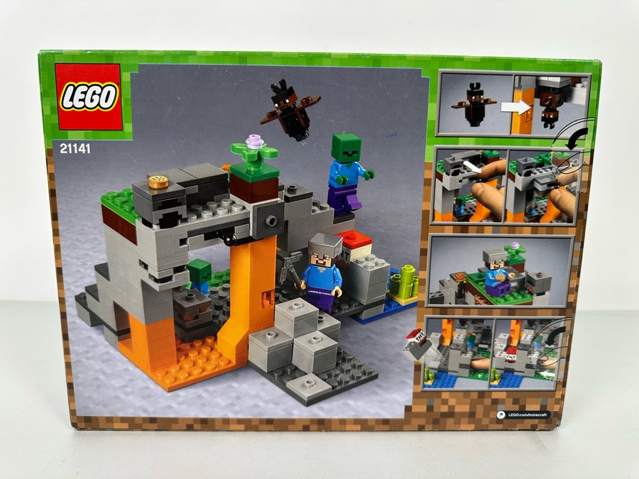LEGO Minecraft The Zombie Cave 21141 Kit with Steve, Baby Zombie and Bat Figures [Photo 5]