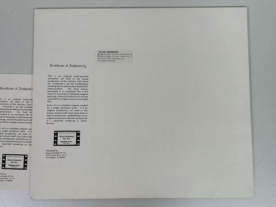 Original Hand Painted Production Cell From 'The Real Ghostbusters' Comedy TV Series 1986 Columbia Pictures Television 10.5 X 8.5 [Photo 6]