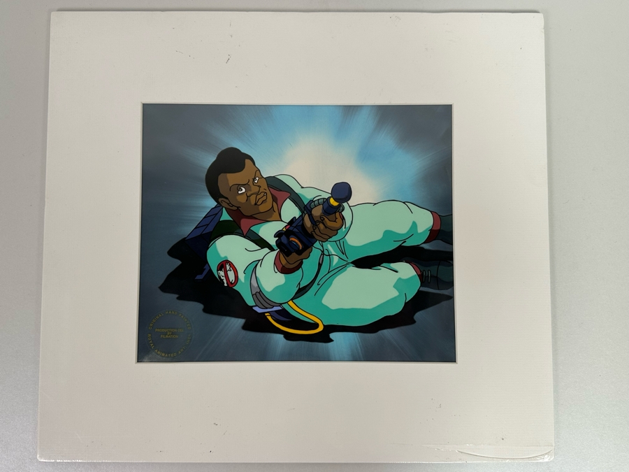 Original Hand Painted Production Cell From 'The Real Ghostbusters' Comedy TV Series Titled 'Ghostbuster On Floor' By Royal Animated 10 X 8 [Photo 3]