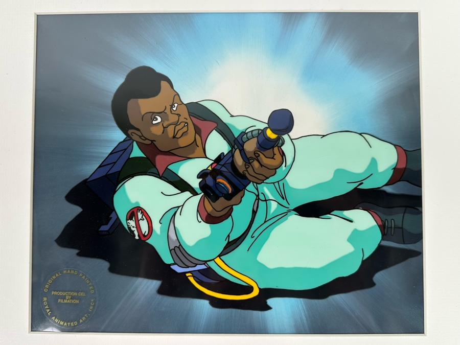 Original Hand Painted Production Cell From 'The Real Ghostbusters' Comedy TV Series Titled 'Ghostbuster On Floor' By Royal Animated 10 X 8 [Photo 2]