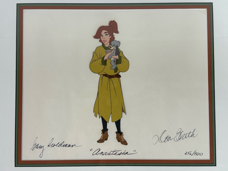 Limited Edition Signed Disney's Anastasia Cel Animation Numbered 254 Of 500 12 X 10 Framed 17 X 15