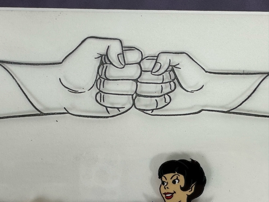 Wonder Twins Cel Animation 86 Series 'Super Friends' 1977 Hanna-Barbera Productions, Inc Jan 28, 1977 12 X 10 Framed 23.5 X 21.5 [Photo 7]