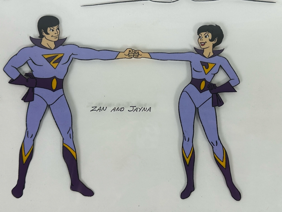 Wonder Twins Cel Animation 86 Series 'Super Friends' 1977 Hanna-Barbera Productions, Inc Jan 28, 1977 12 X 10 Framed 23.5 X 21.5 [Photo 4]