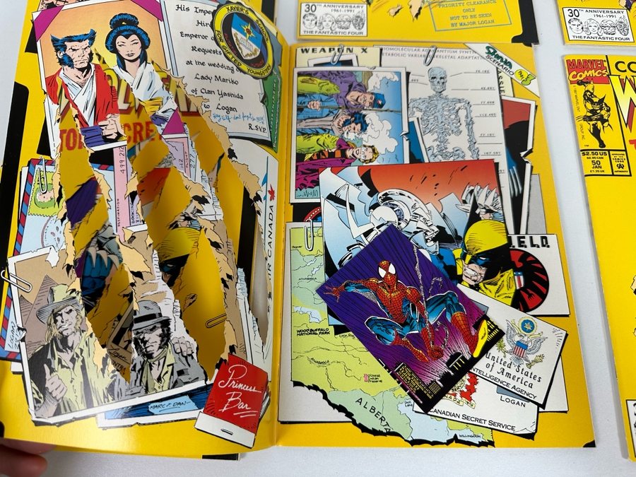 Six Wolverine #50 Comic Books Ready To Be Graded 1992 [Photo 4]