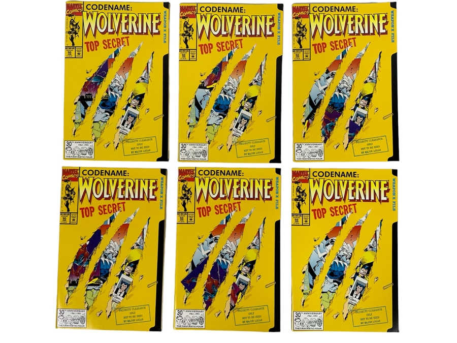Six Wolverine #50 Comic Books Ready To Be Graded 1992